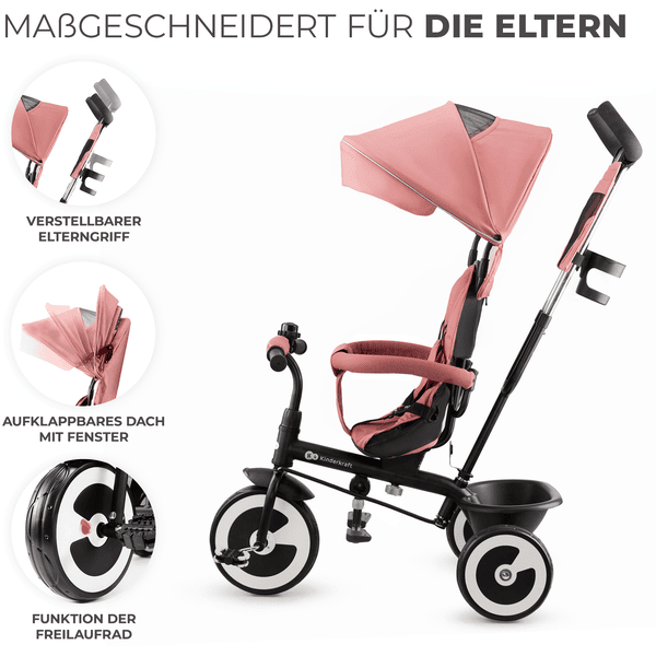 Kinderkraft Triciclo Aston Pink pinkorblue