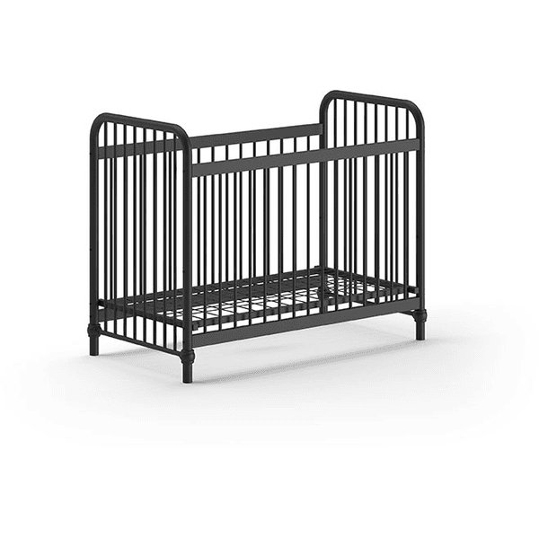 VIPACK Babybett BRONXX 60 x 120 cm schwarz matt