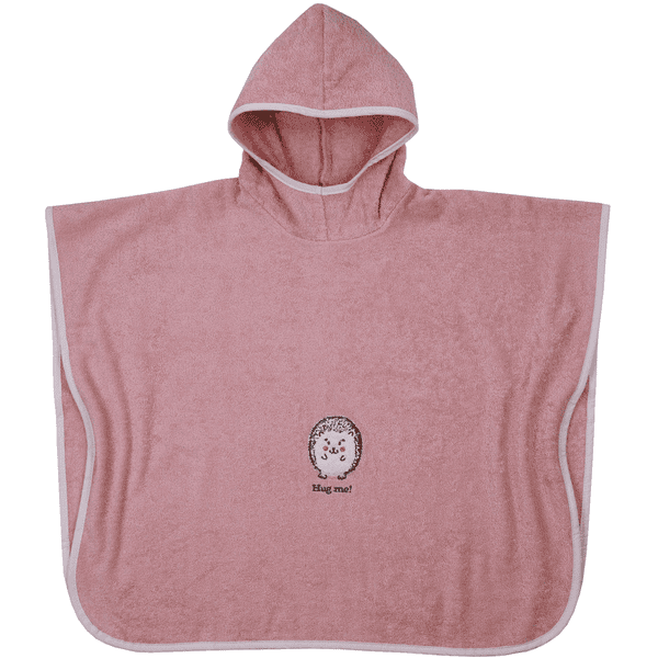 WÖRNER SÜDFROTTIER Bade-Poncho Igel rosa