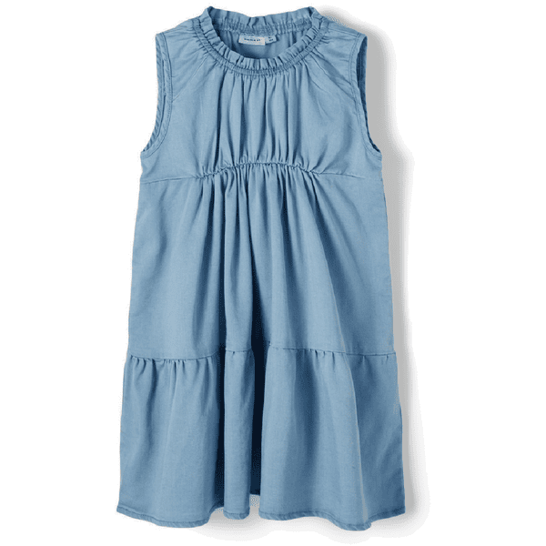 name it Kleid Nmfbatas Light Blue Denim