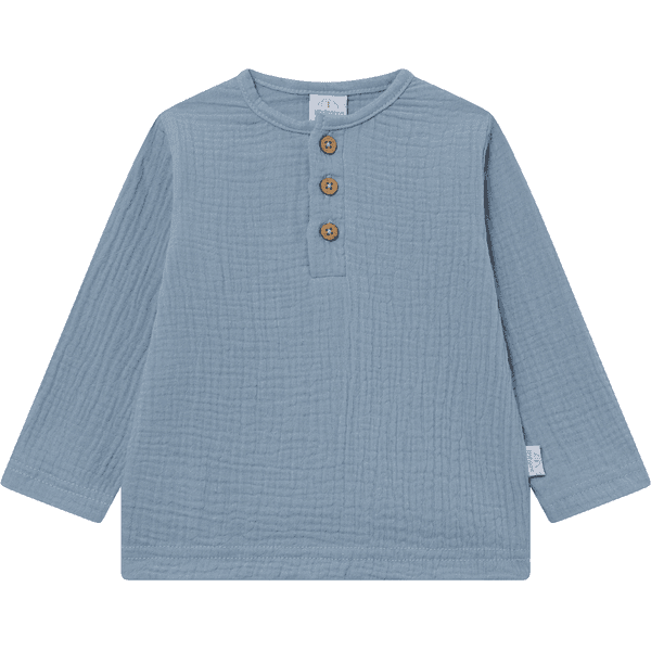 kindsgard Musselin Langarmshirt solmig blau