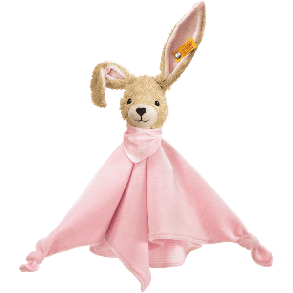 Steiff Hoppel Hase Schmusetuch 28 cm rosa