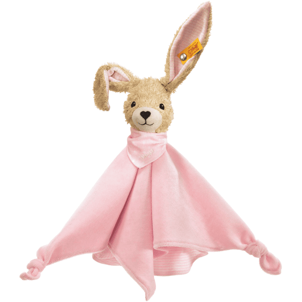 STEIFF sutteklud Hoppel Hare, 28 cm, i rosa