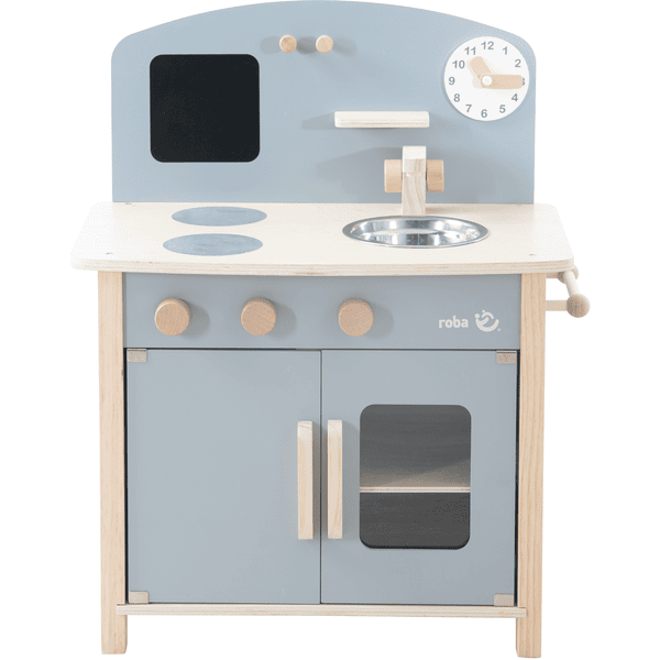 ROBA Cuisine Enfant en Bois + Accessoires en Métal et Bois - à Partir de 3  Ans - Gris - N/A - Kiabi - 119.90€