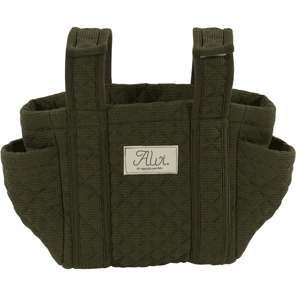 Alvi®Pram Organiser Wafel piqué Khaki