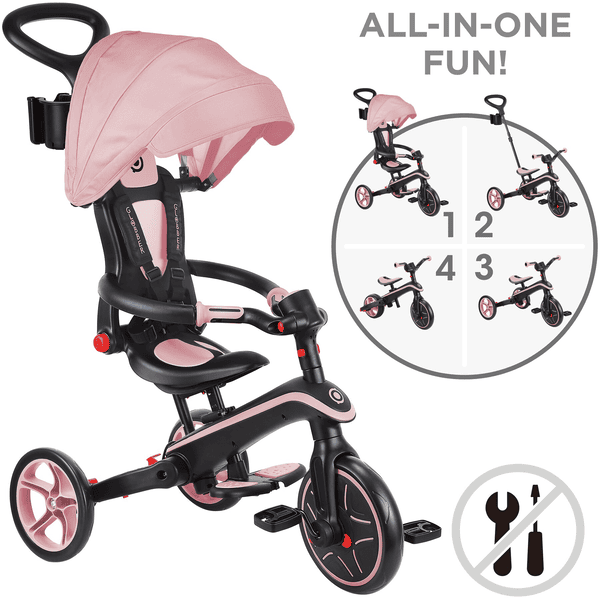 GLOBBER EXPLORER TRIKE FOLDABLE 4in1 pink baby markt.ch