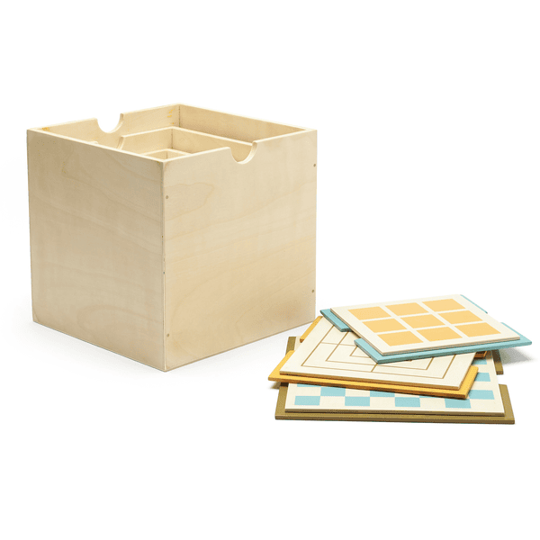 Kids Concept ® Cajas con tapas de juegos de mesa juego de 3 
