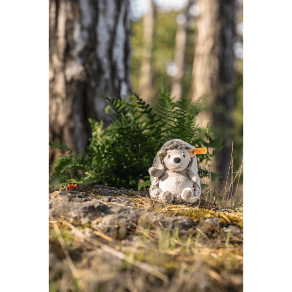 Peluche hérisson gris 16 cm, gris, peluche hérisson