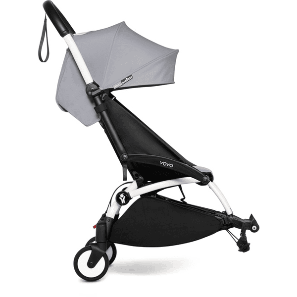 BABYZEN Kinderwagen YOYO 6+ connect White mit Textilset Stone