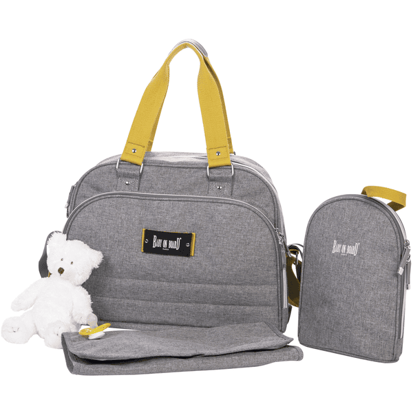 BABY ON BOARD Sac langer Urban Classic jaune moutarde