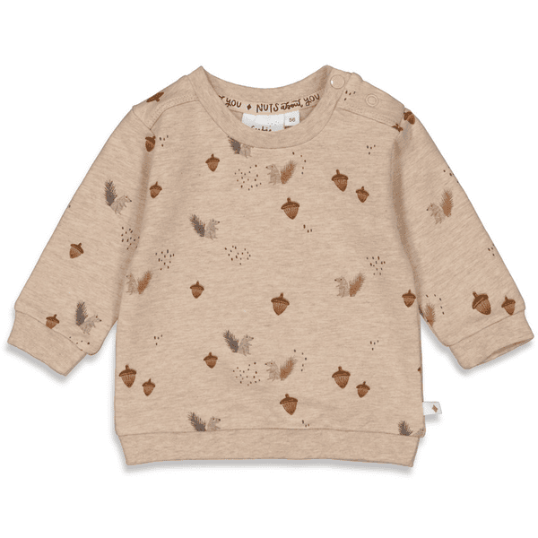 Feetje Sweatshirt Nuts About You Taupe melange