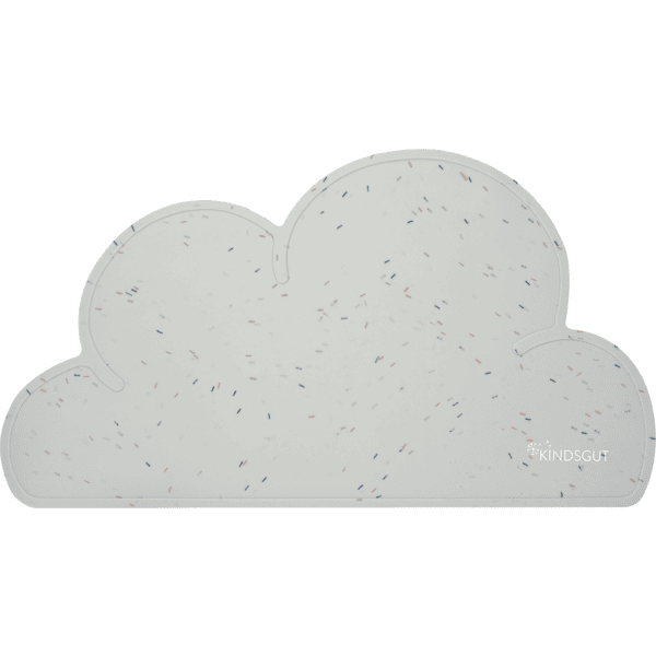 KINDSGUT Place Mat Cloud, Confetti in lichtgrijs