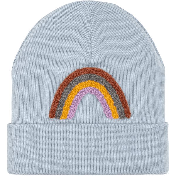 LÄSSIG Bonnet enfant Little Gang arc-en-ciel bleu clair