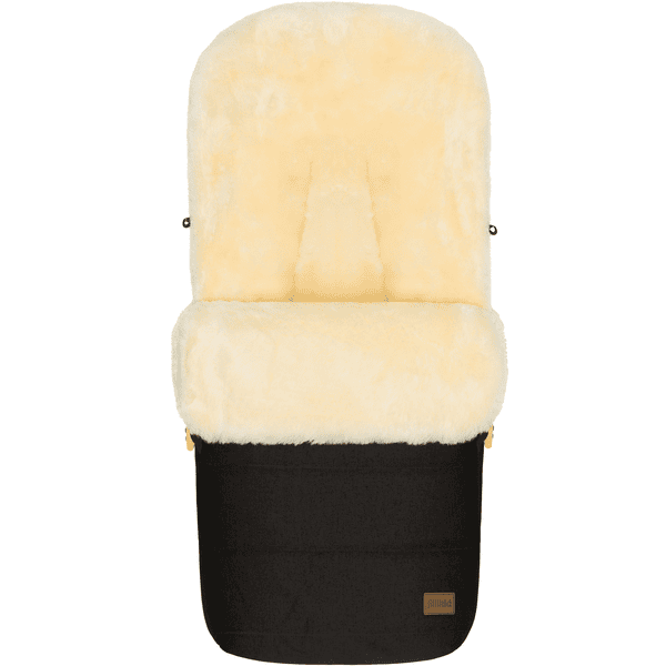 fillikid Chancelière pour poussette universelle hiver Bernina Style agneau naturel ébène