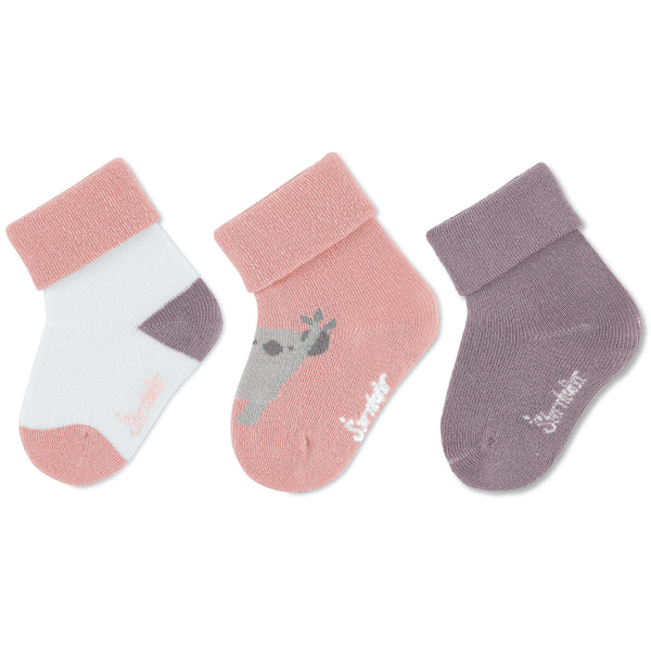 Sterntaler Baby-Socken 3er-Pack zartrosa 