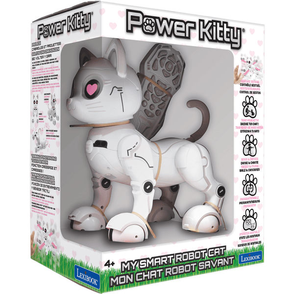 LEXIBOOK Robot télécommandé chat savant Power Kitty programmable