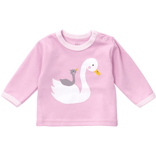 Baby Sweets Shirt Langarm Lovely Swan weiß rosa