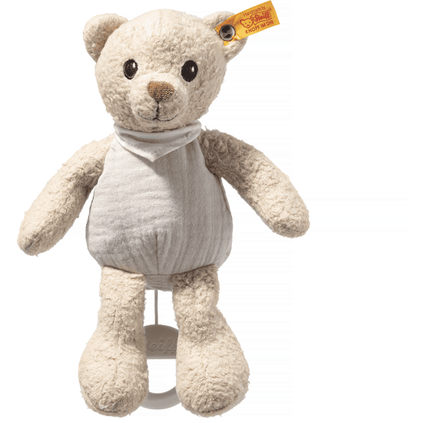 Steiff Noah, ours en peluche, boîte à musique beige, 23 cm GOTS