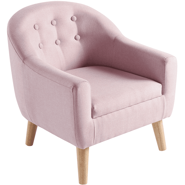 Il numero 1 del risparmio-POLTRONCINA PER BAMBINI IMBOTTITA CON STRUTTURA  IN LEGNO 59X41.5X49CM ROSA