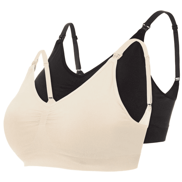 mama;licious Reggiseno da allattamento MLILJA 2-pack beige/nero