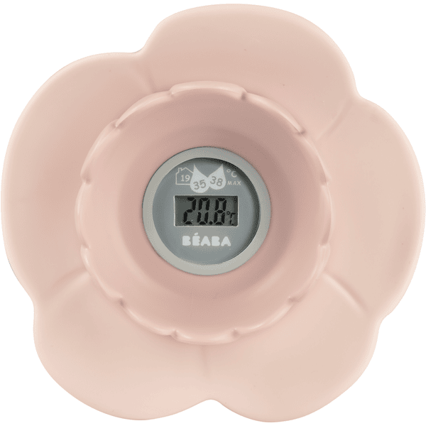 BEABA Thermomètre numérique multifonction lotus, rose
