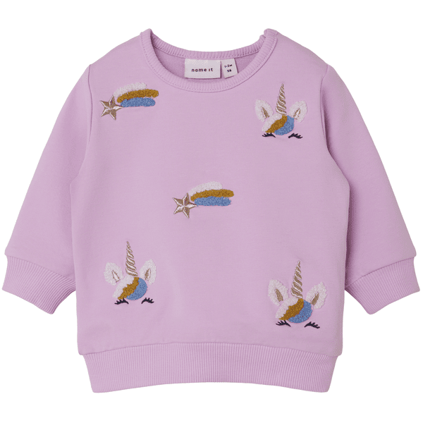 name it Sweatshirt Nbfliga Pastel Lavendel