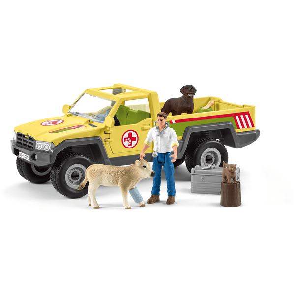 Schleich Besök hos veterinären på gården 42503