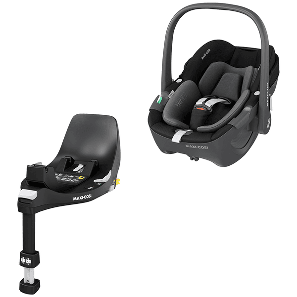 MAXI COSI Babyautostolsæt Pebble 360 Essential Black plus base station FamilyFix 360