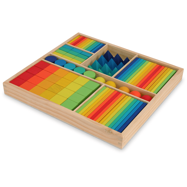 Kinderfeets® Holzbausteine - Regenbogen