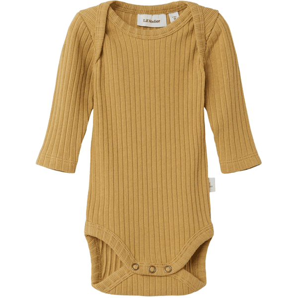 Lil'Atelier Body s dlouhým rukávem Nbnikar Honey Mustard