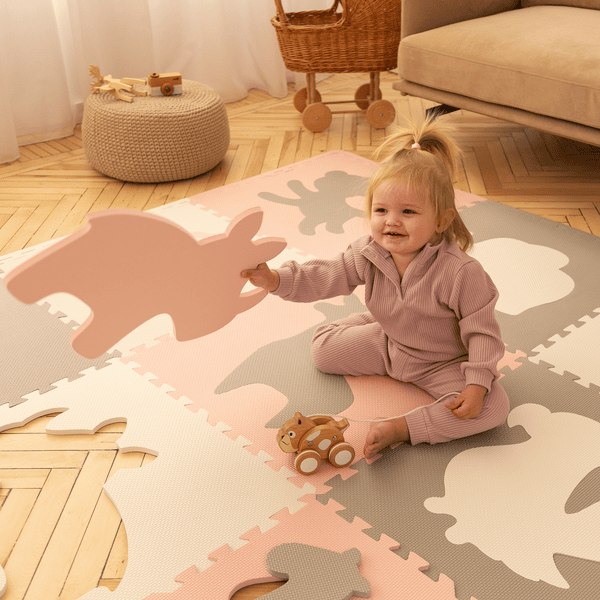 Hakuna Matte Alfombra infantil Puzzle XXL África 180x180 cm 