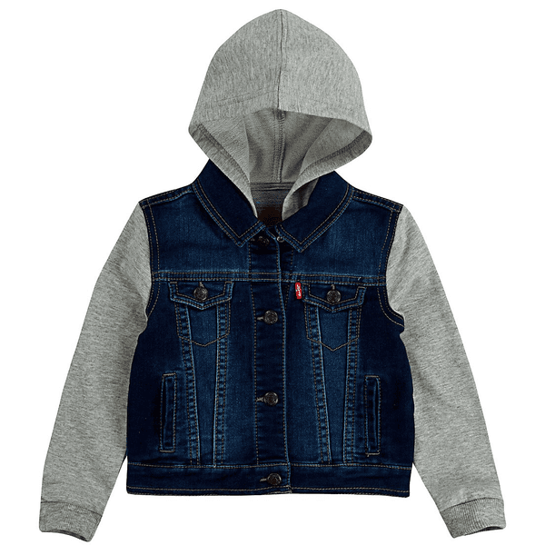 Confinar Persistente social Chaqueta vaquera con capucha para niños Levi's® Kids Sweat Sleeve -  rosaoazul.es