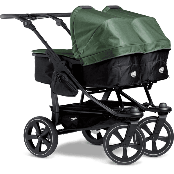 tfk Zwillingswagen Duo 2 mit Luftkammer-Set olive