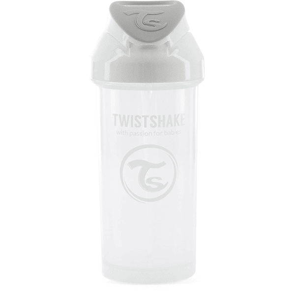 TWISTSHAKE Strohhalmflasche Straw Cup 360 ml 6+ Monate pastel weiß