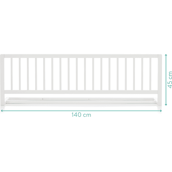 fillikid Barrière de lit enfant blanc 140x45 cm