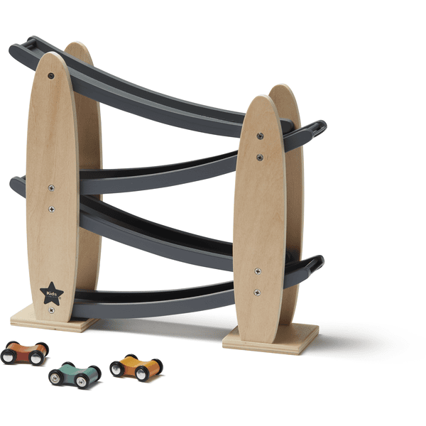 Kids Concept® Ballbane med biler Aiden, grå