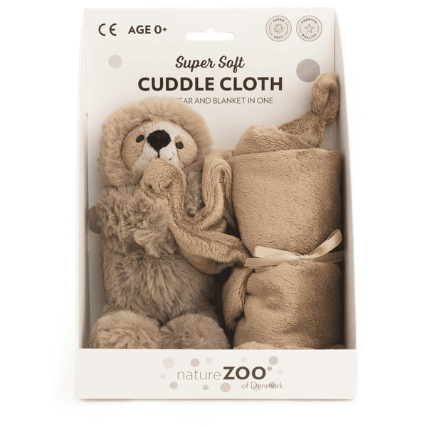 natureZoo of Denmark Super Soft Schmusetuch Faultier, braun