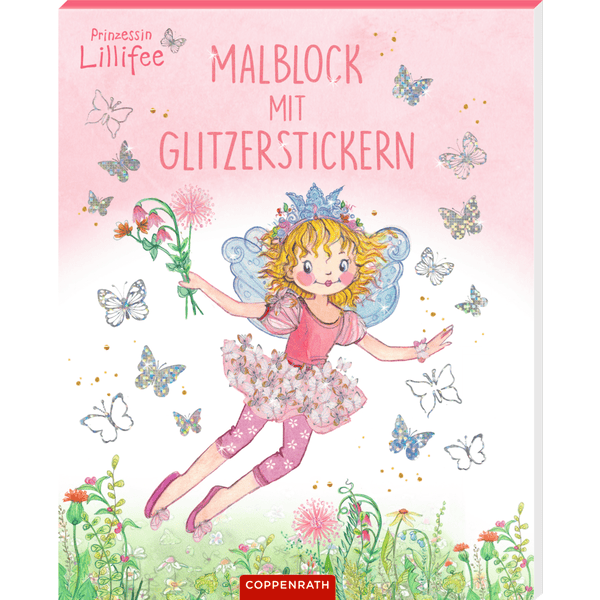 Coppenrath Malblock mit Glitzerstickern - Prinzessin Lillifee