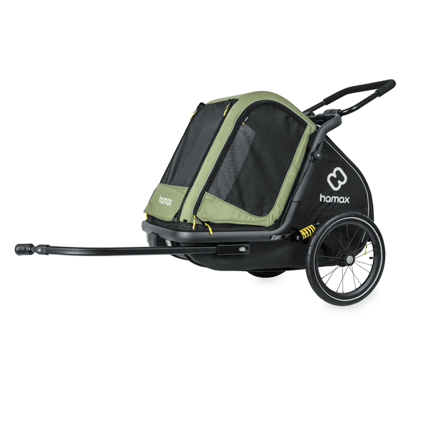 hamax Hundefahrradanhänger Pluto M green/black