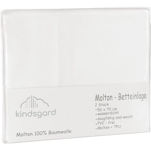 kindsgard Betteinlagen tistap 2er-Pack 50 x 70 cm weiß