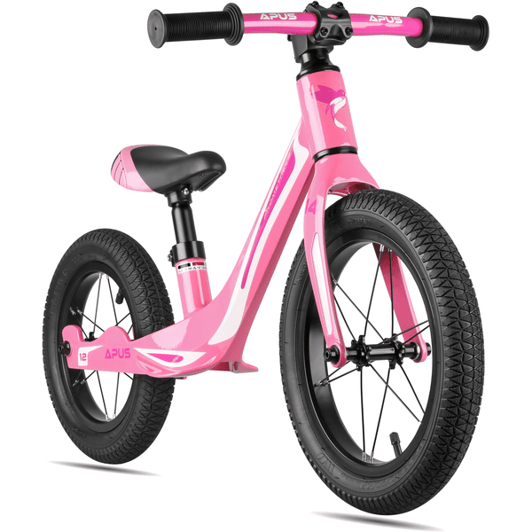 PROMETHEUS BICYCLES® Draisienne enfant 14/12 pouces, rose, modèle APUS