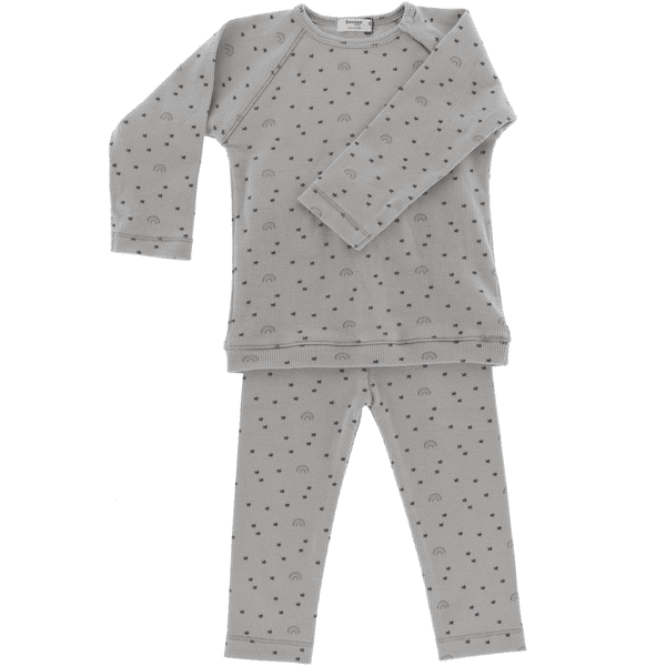 Snoozebaby Pyjamasetti Milky Rust Rainbow