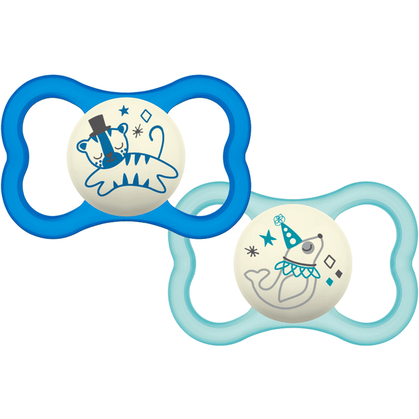 MAM Soother Air Night 16+ mesi silicone Tiger / guarnizione 