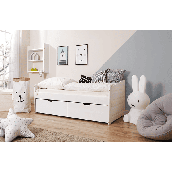 TiCAA Sofabett Micki mini mit 2 Schubladen