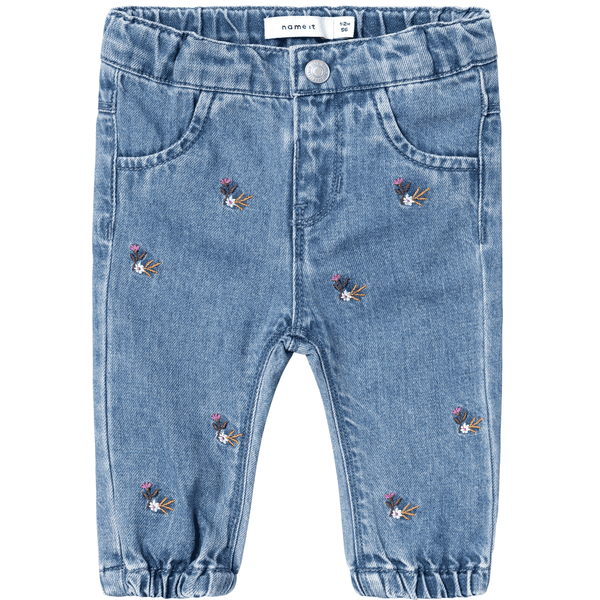 name it Medium Kształtowane dżinsy Nbfrose Blue Denim