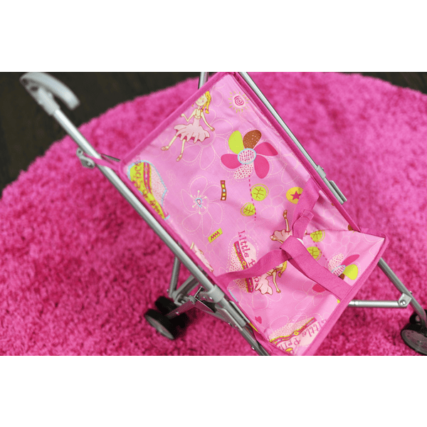knorr toys® Poussette canne poupon Sim pink little princess
