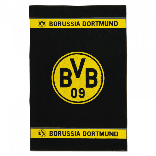 BVB badehåndkle med emblem 100x150 cm