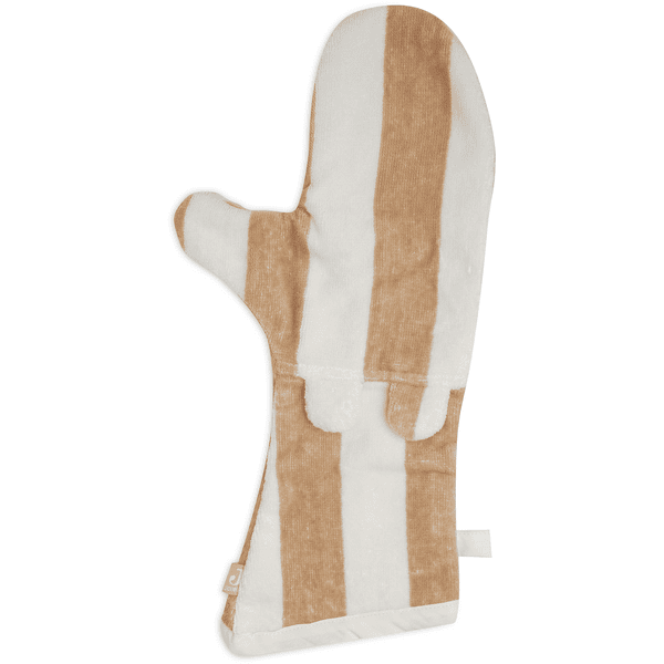 jollein Washandschoen Stripe Terry Biscuit