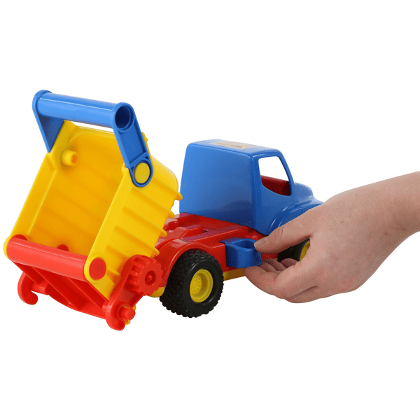 Wader 46cm Spielzeug LKW Müllwagen Spielzeugauto Sandfahrzeug