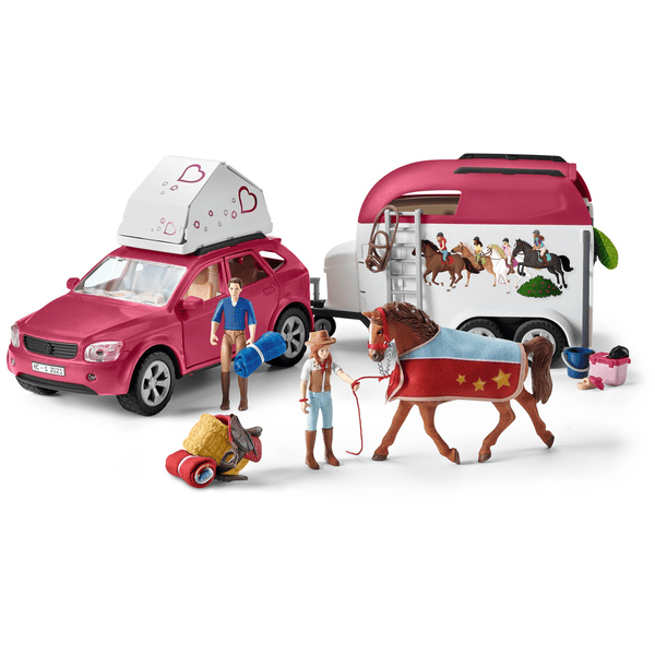 schleich® Horse Club Abenteuer mit Auto und Pferdeanhänger 42535